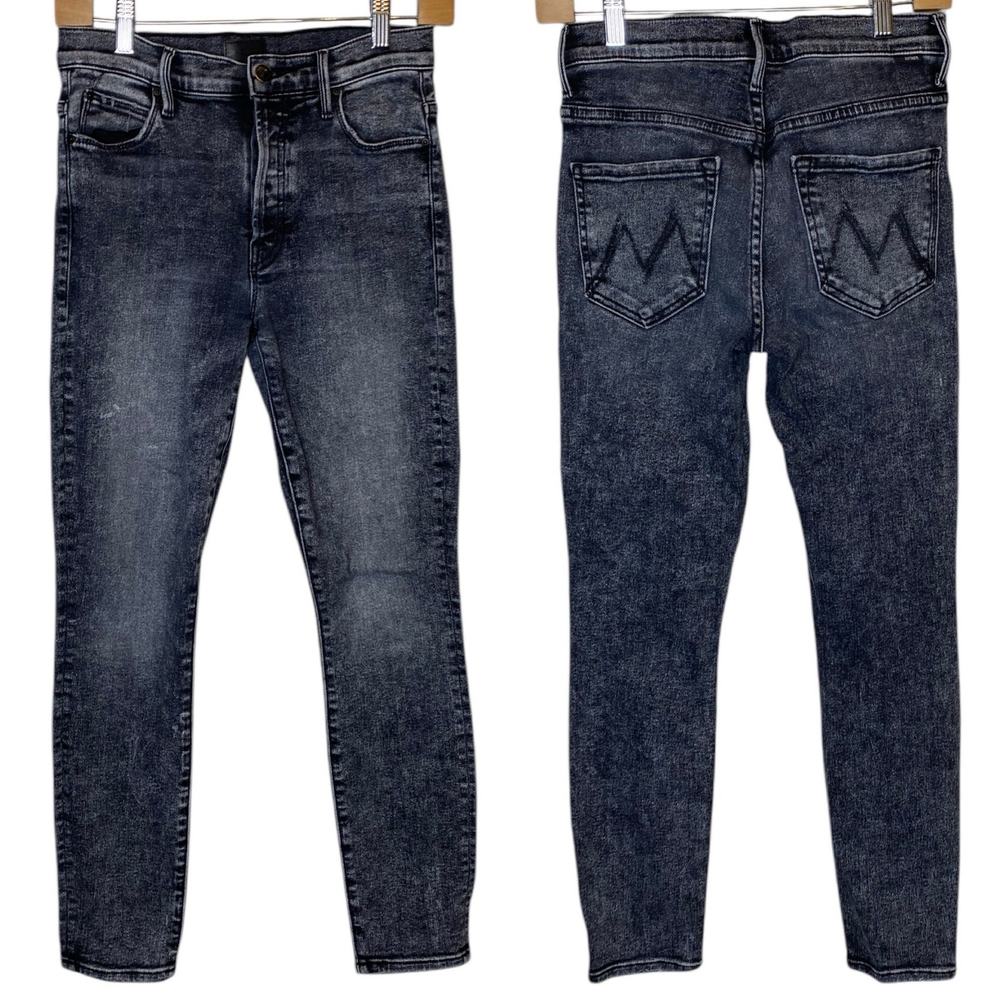 Mother Stunner High Rise Skinny Ankle Jeans Train Stops, size 27